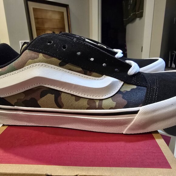 Vans Knu Skool Mens Casual Shoes Camo Green Black VN000D22YJ7 Size 10 NIB - Picture 2 of 13